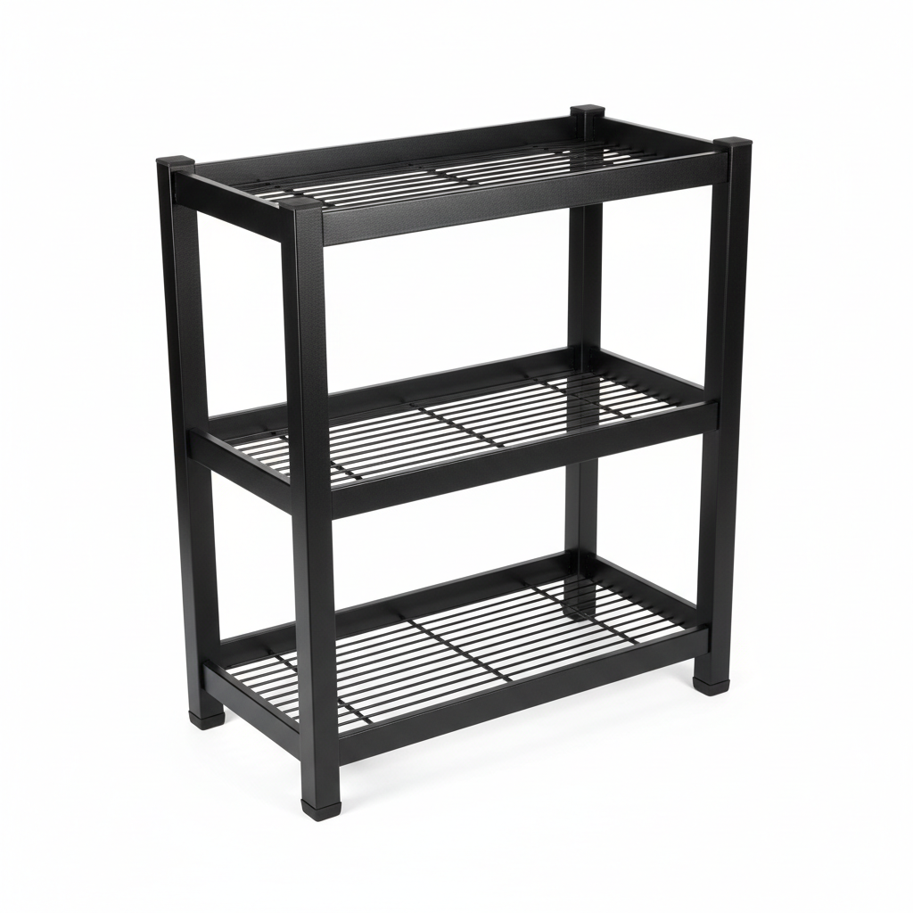 Under Counter Kitchen Storage Rack - Matte Black